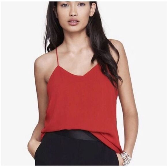 Express Reversible Barcelona Cami Top Red/Hot Pink Spaghetti Racerback Size XS - Picture 6 of 13